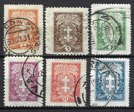 Tarpukario Lietuva, Standartinė pašto ženklų laida. Vyčio kryžius