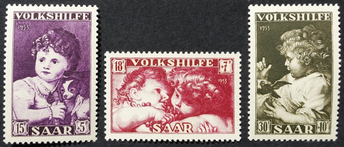 Saras, pilna serija MiNr 344-346 MLH*