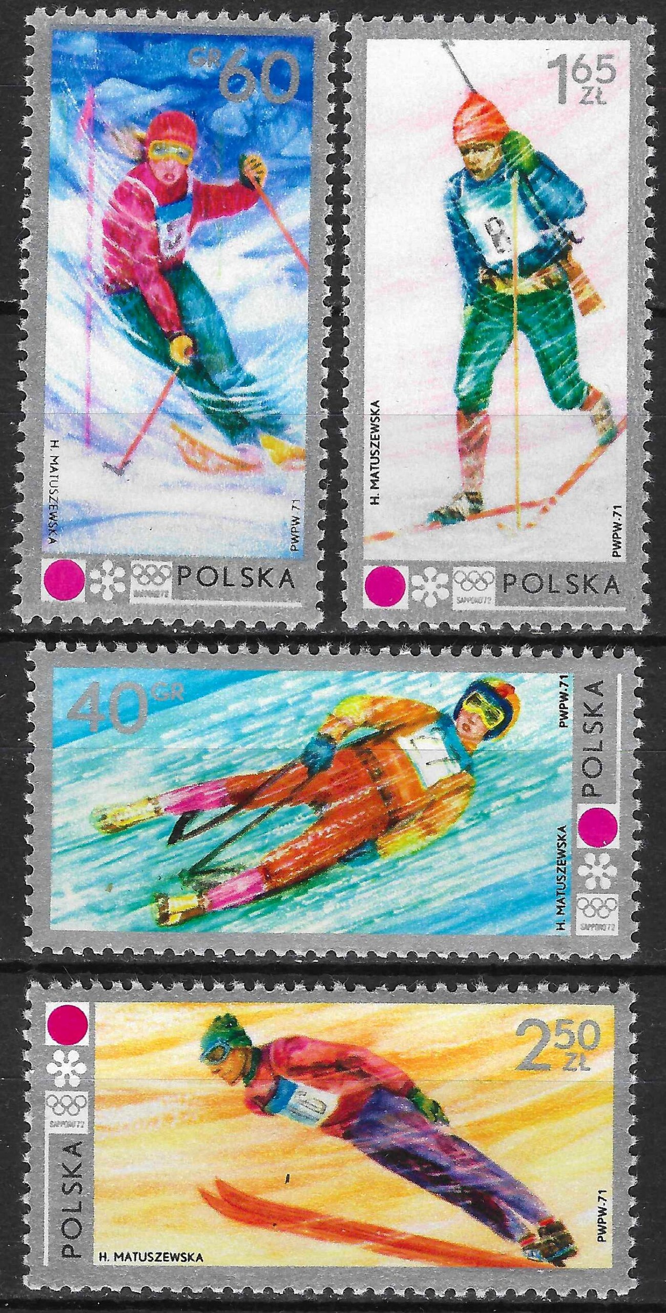 pašto ženklai, Lenkija