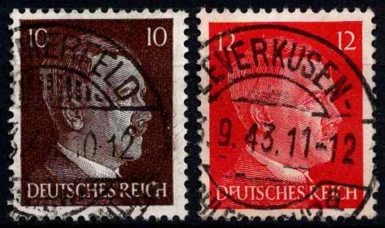 Vokietijos Reichas, pilna serija, MiNr 826-827 Used (O)