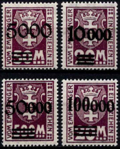 Pristatymo "į rankas" pašto ženklai (Portomarkės)