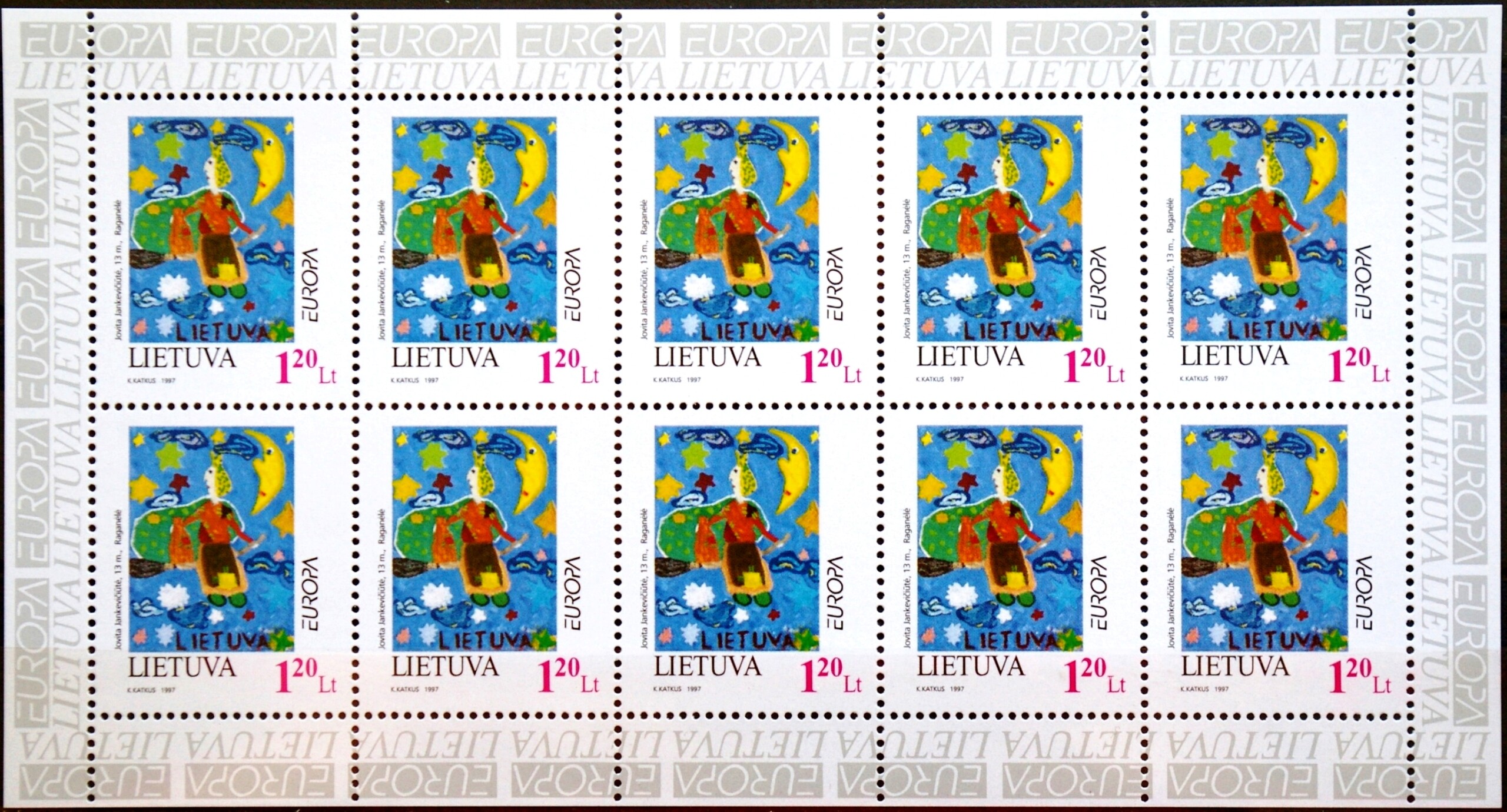 Lietuva, mažasis lapukas MiNr 637 SB MNH**