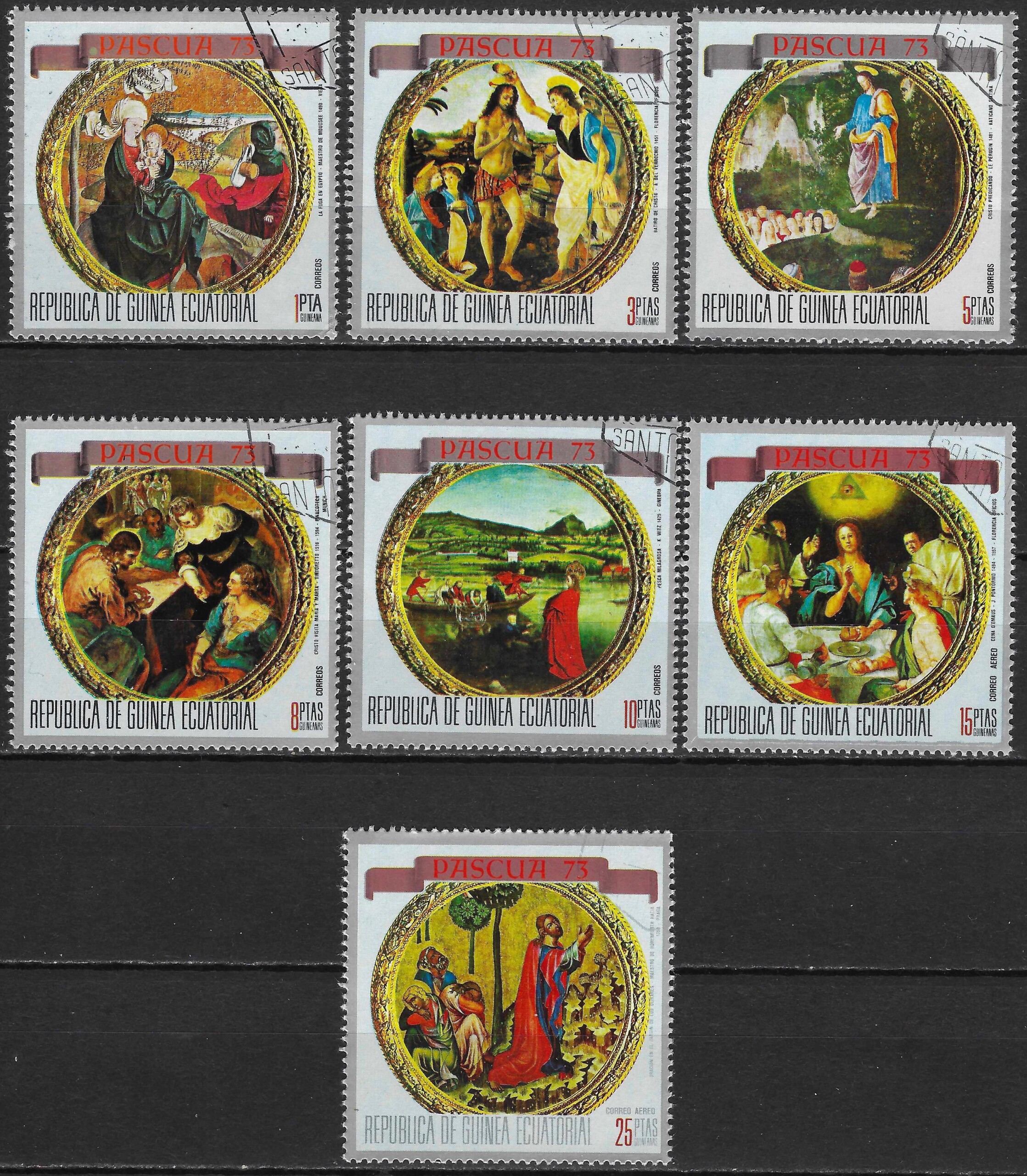 pašto ženklai, Pusiaujo Gvinėja, Velykos