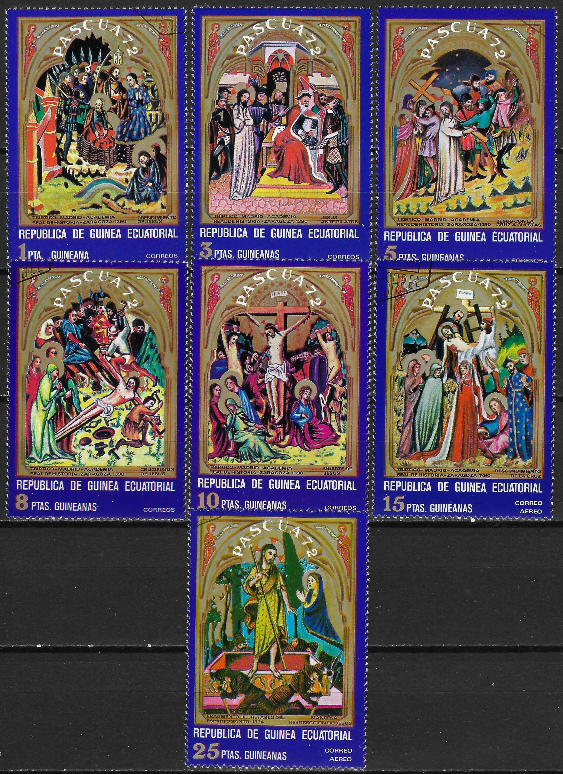 pašto ženklai, Pusiaujo Gvinėja, Velykos