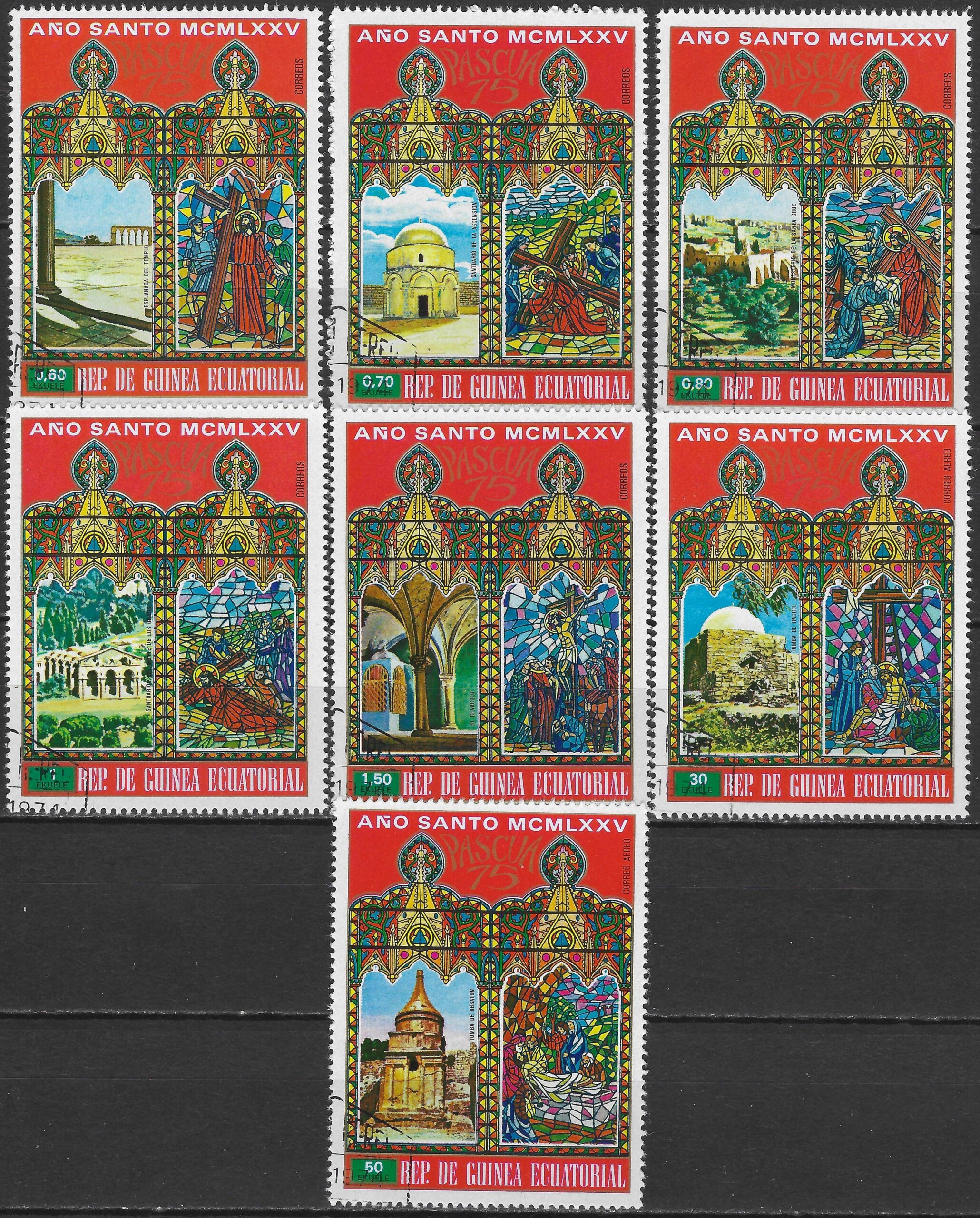 pašto ženklai, Pusiaujo Gvinėja, Velykos