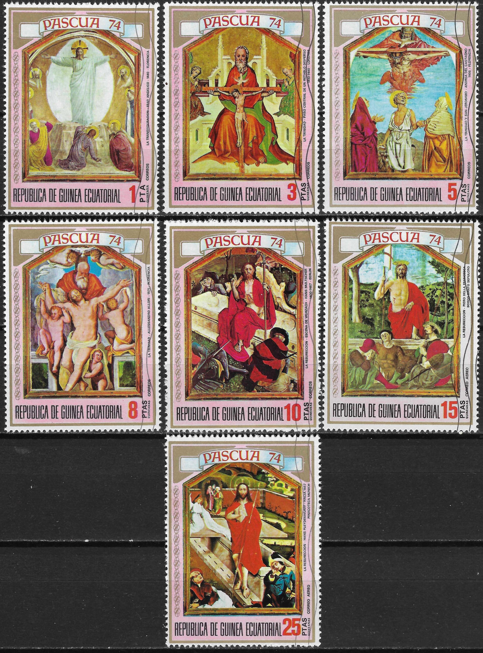 pašto ženklai, Pusiaujo Gvinėja, Velykos