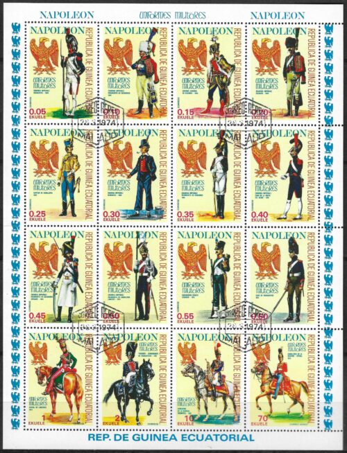 pašto ženklai, Pusiaujo Gvinėja, Napoleonas kariuomenė