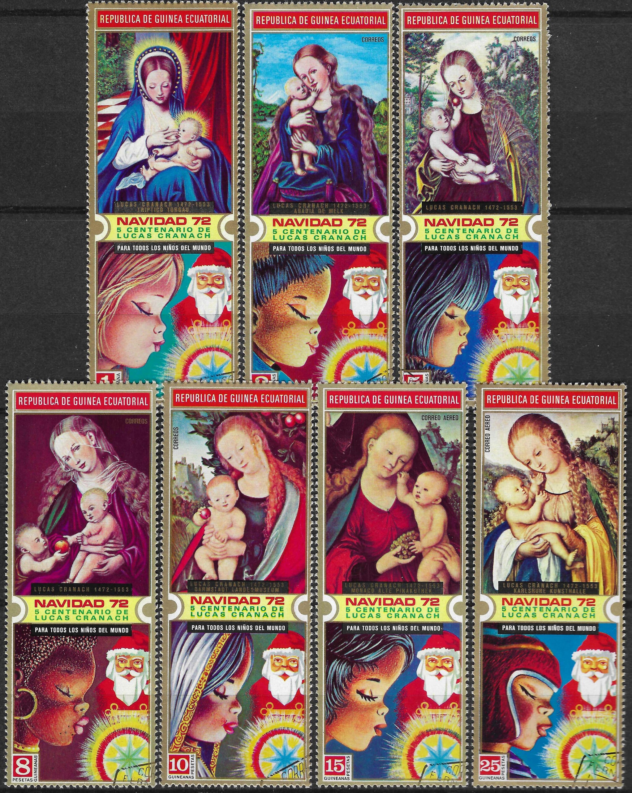 pašto ženklai, Pusiaujo Gvinėja, Kalėdos