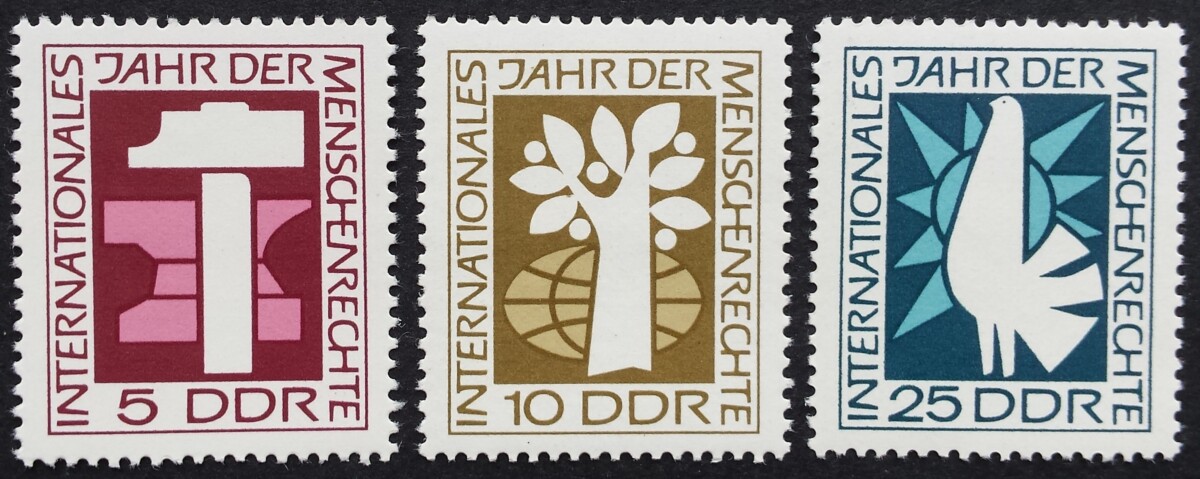 Vokietijos Demokratinė Respublika (VDR), pilna serija MiNr 1368-1370 MNH**