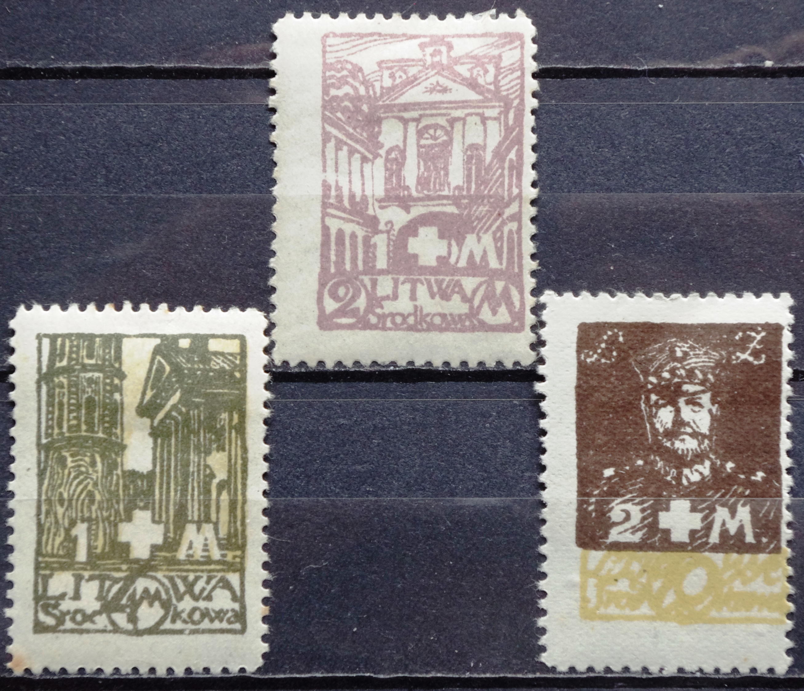 pašto ženklai, Vidurio Lietuva. Lenkijos Baltojo Kryžiaus paramos laida