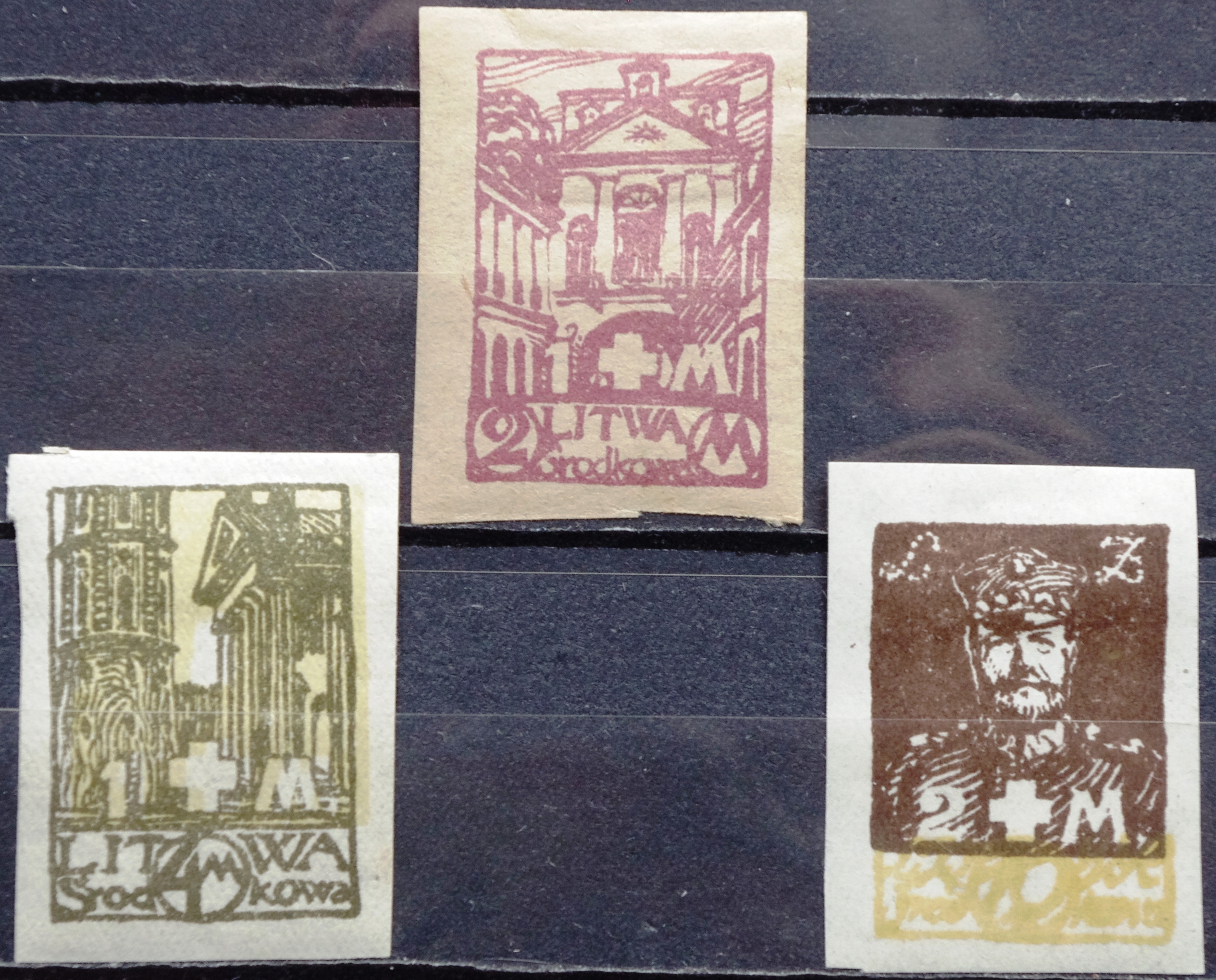 pašto ženklai, Vidurio Lietuva. Lenkijos Baltojo Kryžiaus paramos laida