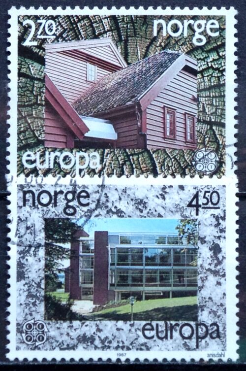 Pašto ženklai, Norvegija, Europa, modernioji architektūra