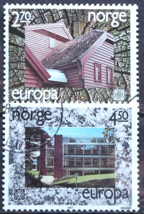 Pašto ženklai, Norvegija, Europa, modernioji architektūra