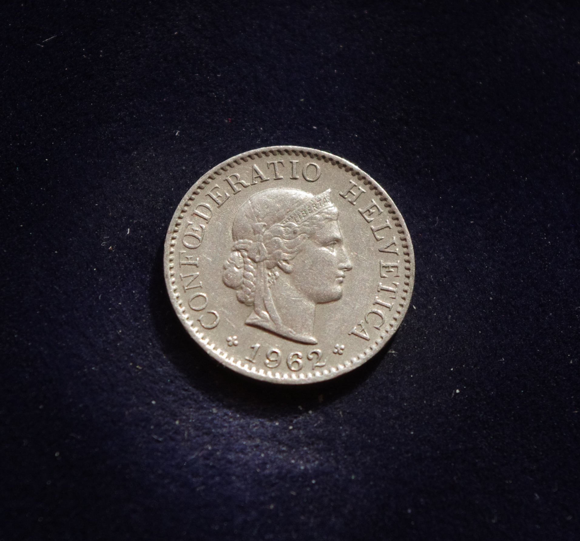 Šveicarija, 5 rapenai 1962m