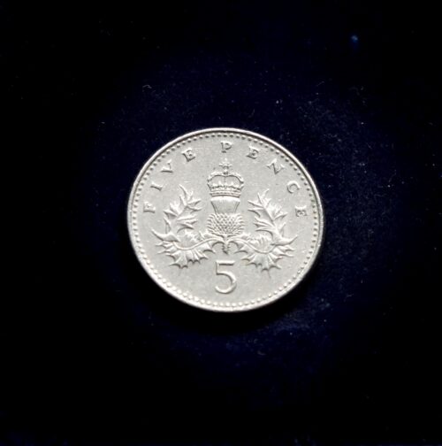 moneta, 5 pensai, Jungtinė Karalystė
