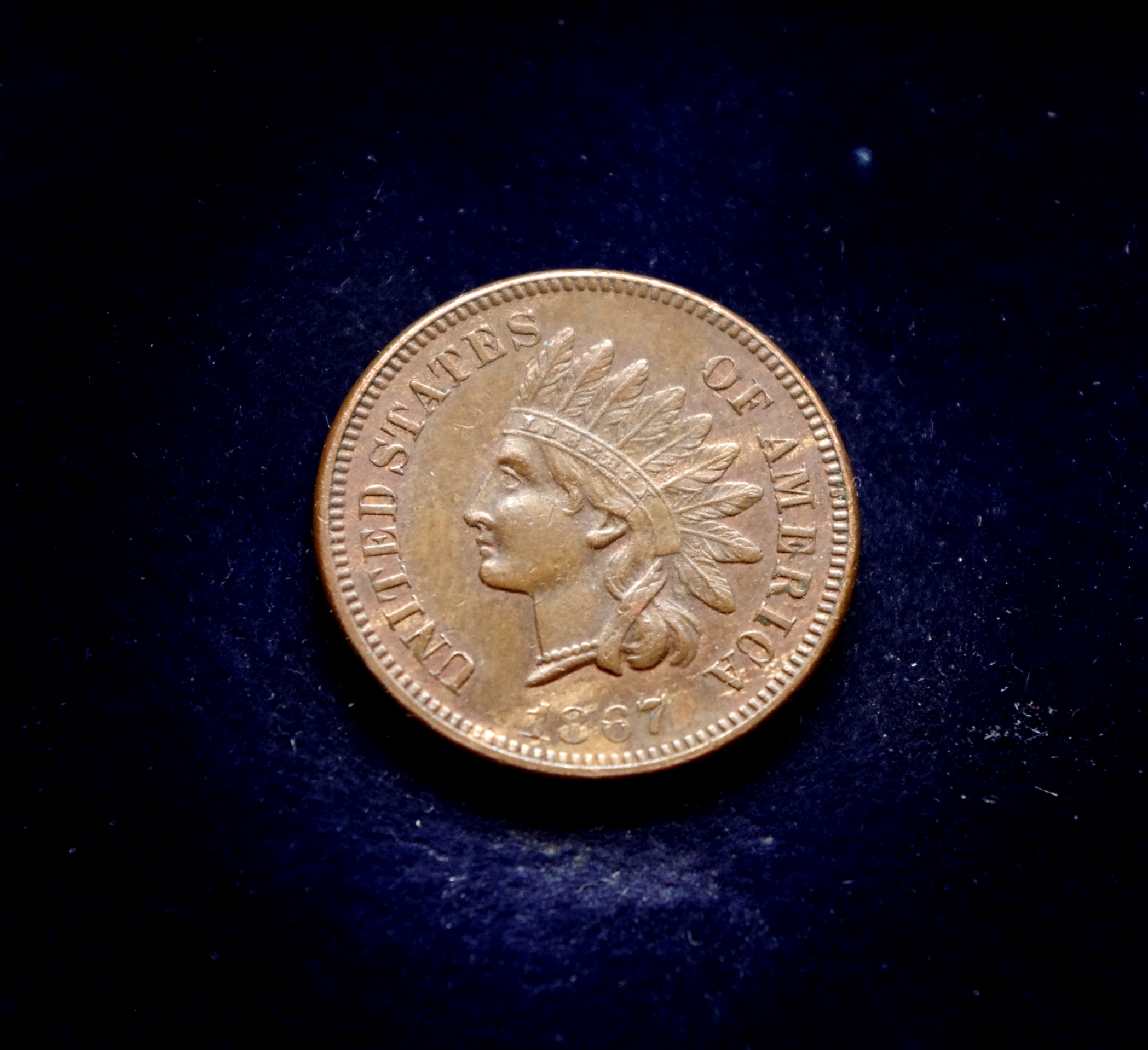 JAV 1 cento moneta. Indėno galva