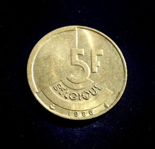 Moneta, 5 frankai, Belgija