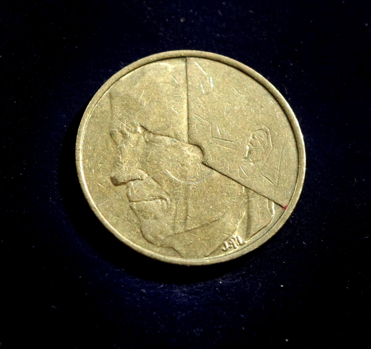 Moneta, 5 frankai, Belgija