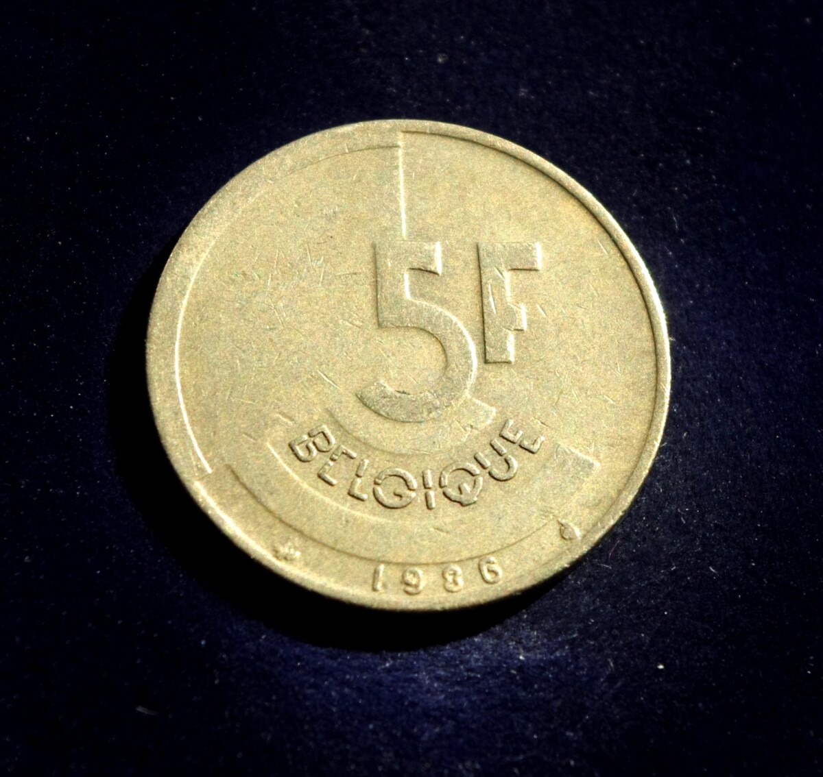 Moneta, 5 frankai, Belgija