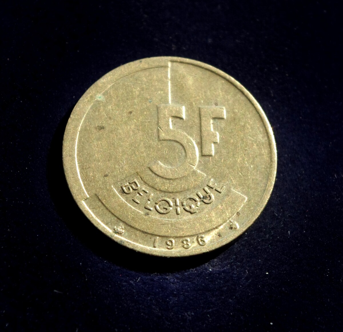 Moneta, 5 frankai, Belgija