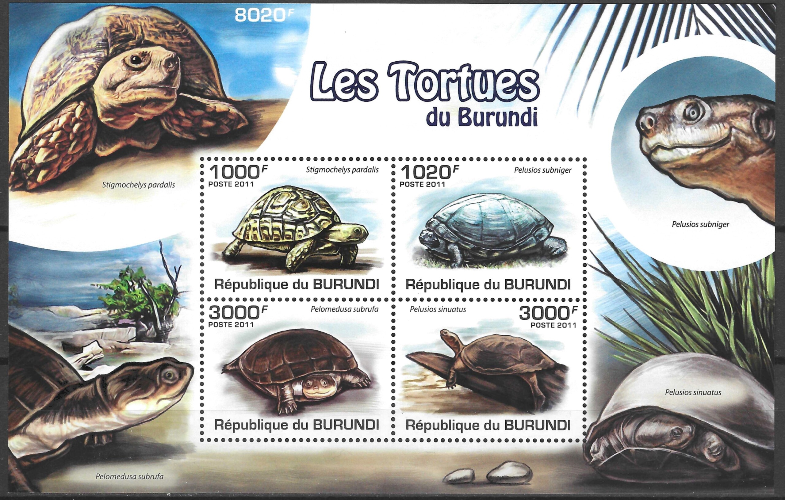 Burundis, blokas Nr. 165 MiNr 2090-2093 MNH** V