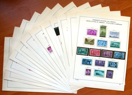 JAV 1945-1955 metų pašto ženklų kolekcija Used(O)