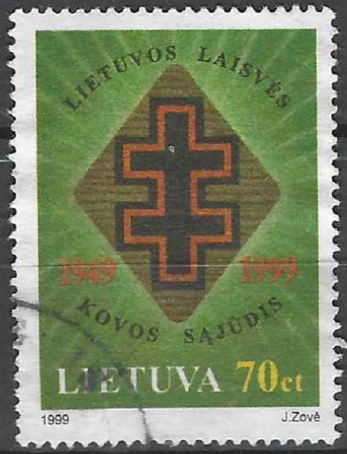 pašto ženklas, Lietuva. Lietuvos laisvės kovos sąjūdis 1949-1999
