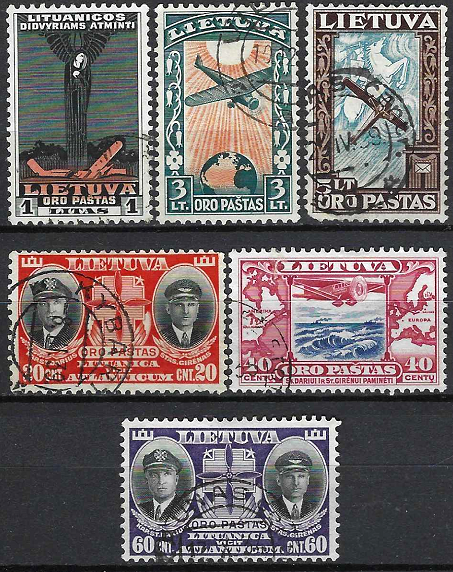 Tarpukario Lietuva, S. Dariaus ir S. Girėno transatlantinio skrydžio pašto ženklų laida