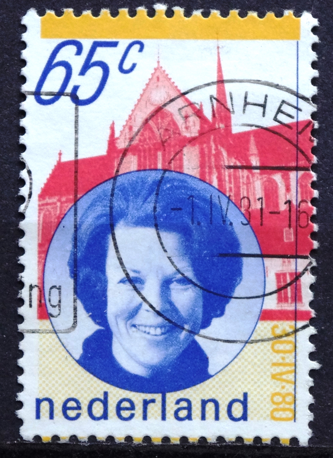 Nyderlandų pašto ženklais. Karalienės Beatrix inauguracija