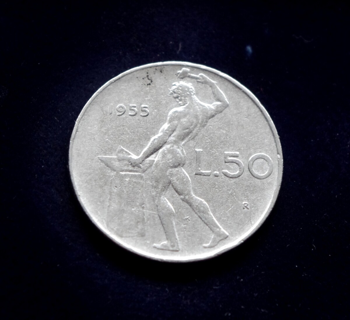 moneta, 50 lirų, Italija