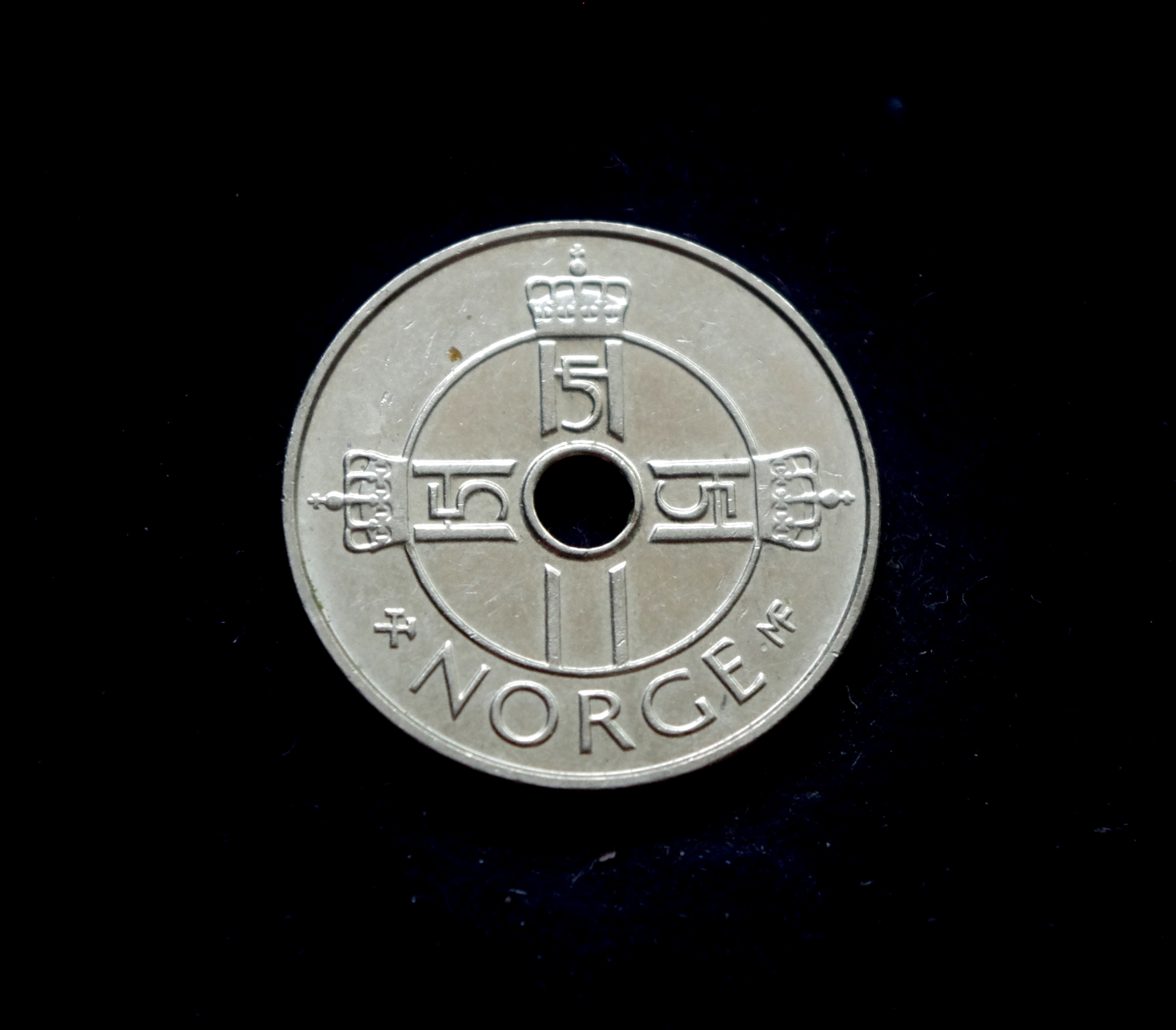 moneta, 1 krona, Norvegija, paukštis