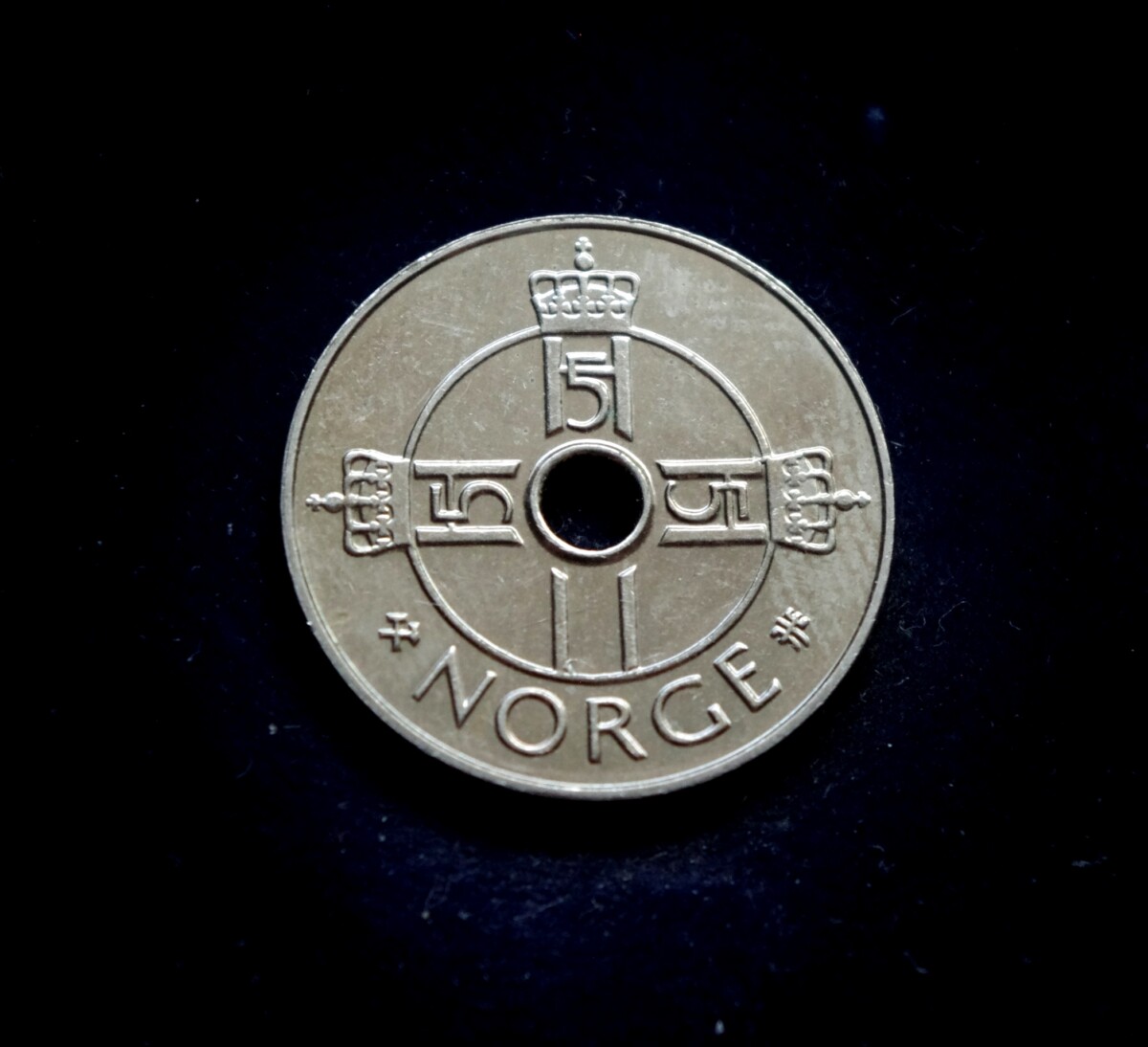 moneta, 1 krona, Norvegija, paukštis