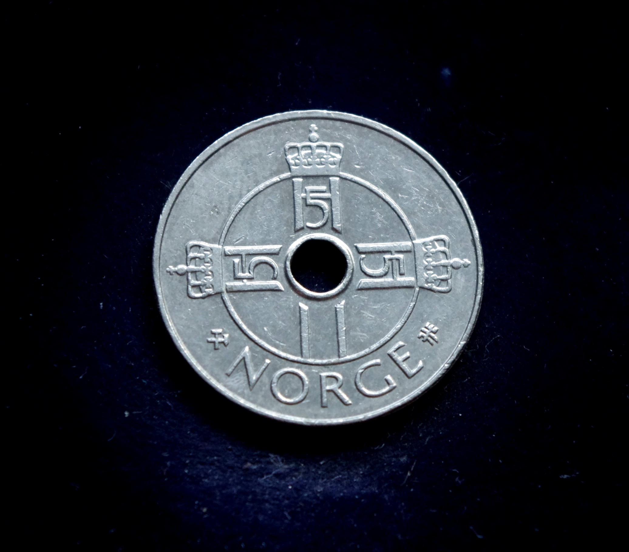 moneta, 1 krona, Norvegija, paukštis