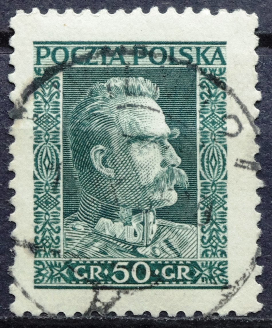 pašto ženklas, Lenkija, Pilsudskis