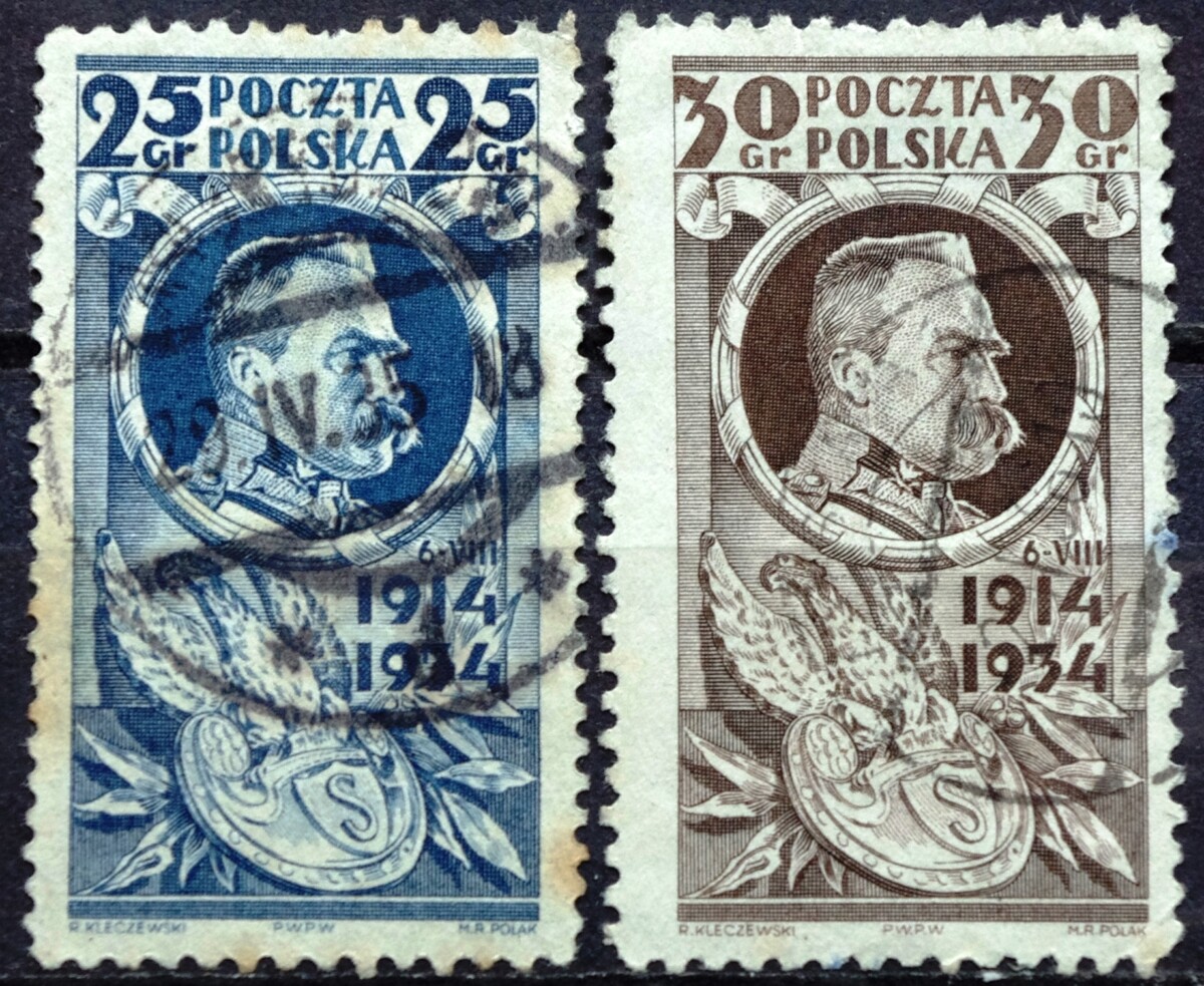 pašto ženklas, Lenkija, Lenkijos legionas, J. Pilsudskis