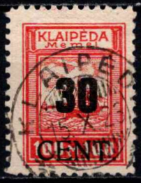 Klaipėdos spaustuvėje perspausdintas MiNr 154