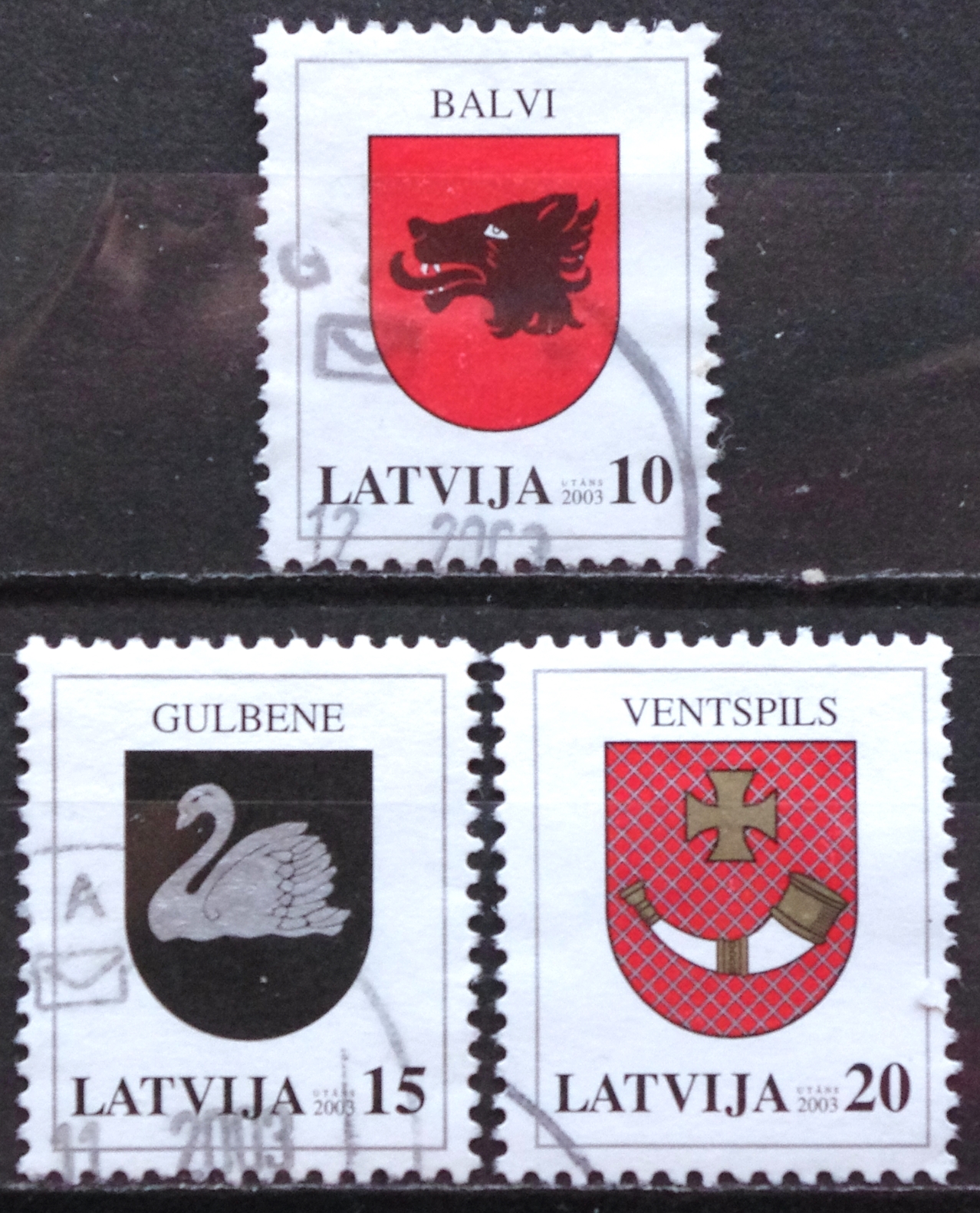 Pašto ženklai, Latvija