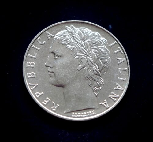 moneta, 100 lirų, Italija