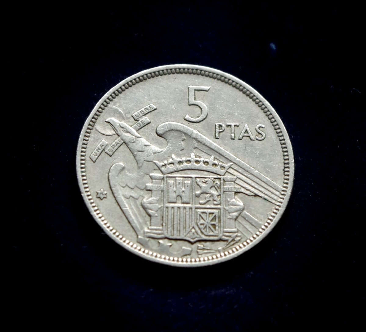 moneta, 5 pesetos, Ispanija