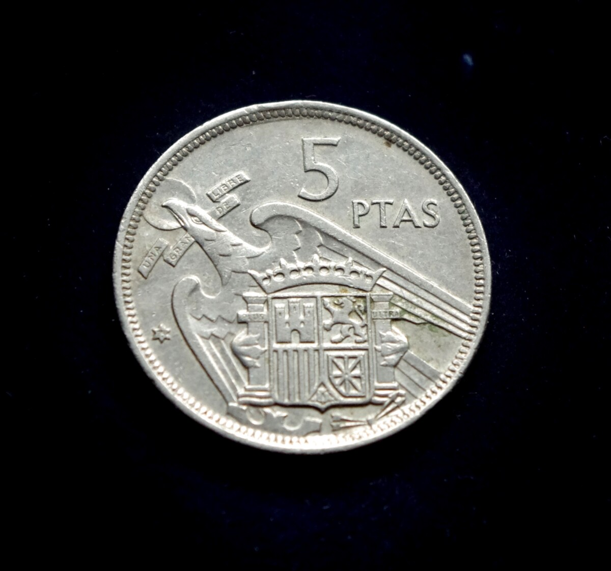 moneta, 5 pesetos, Ispanija