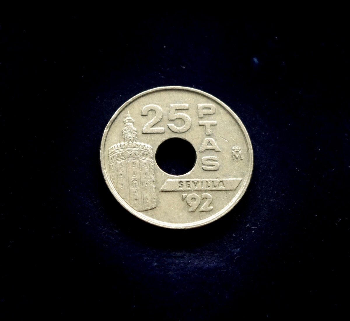 moneta, 25 pesetos, Ispanija, Sevilijos paroda