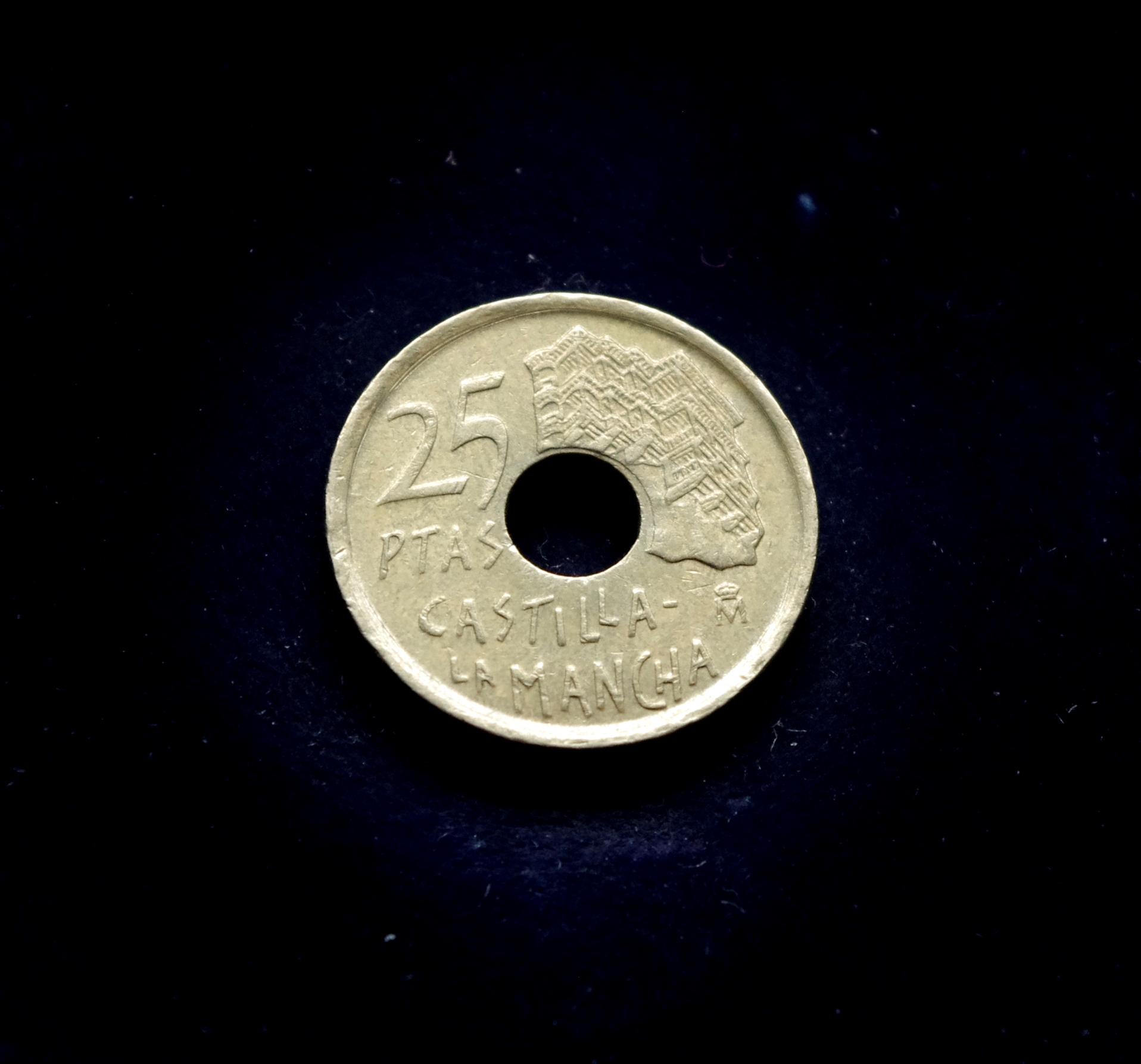 moneta, 25 pesetos, Ispanija, Castile-La Mancha