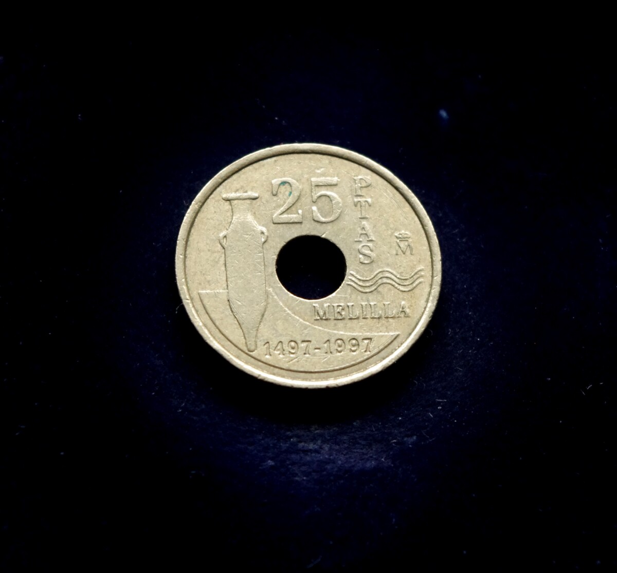 moneta, 25 pesetos, Ispanija, Melilja