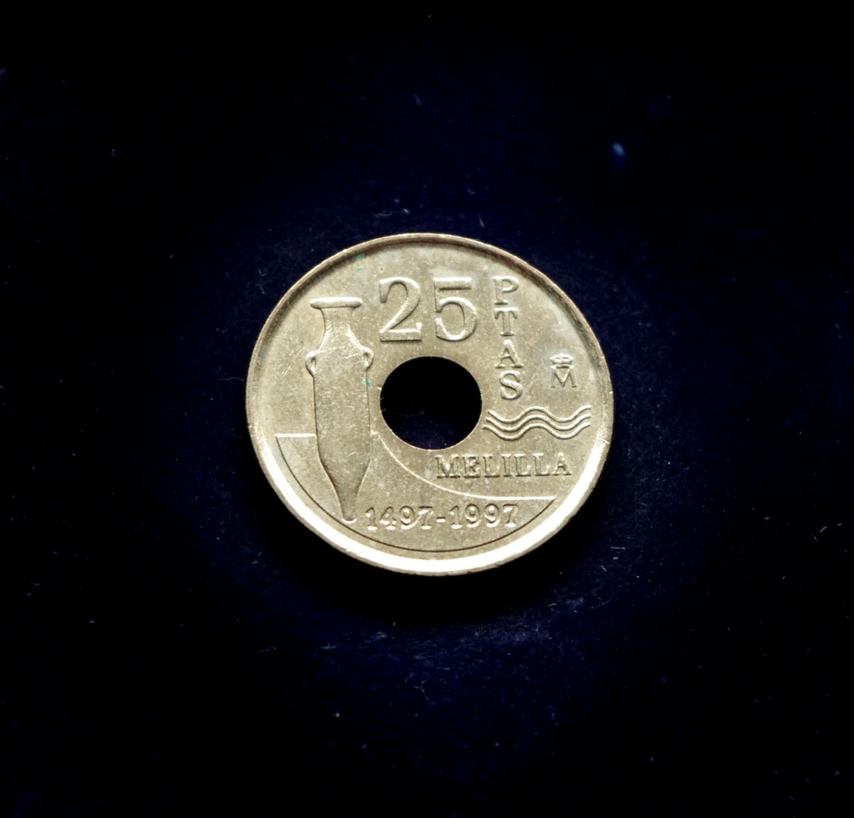 moneta, 25 pesetos, Ispanija, Melilja