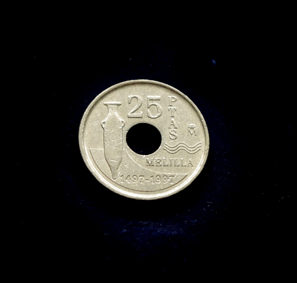 moneta, 25 pesetos, Ispanija, Melilja