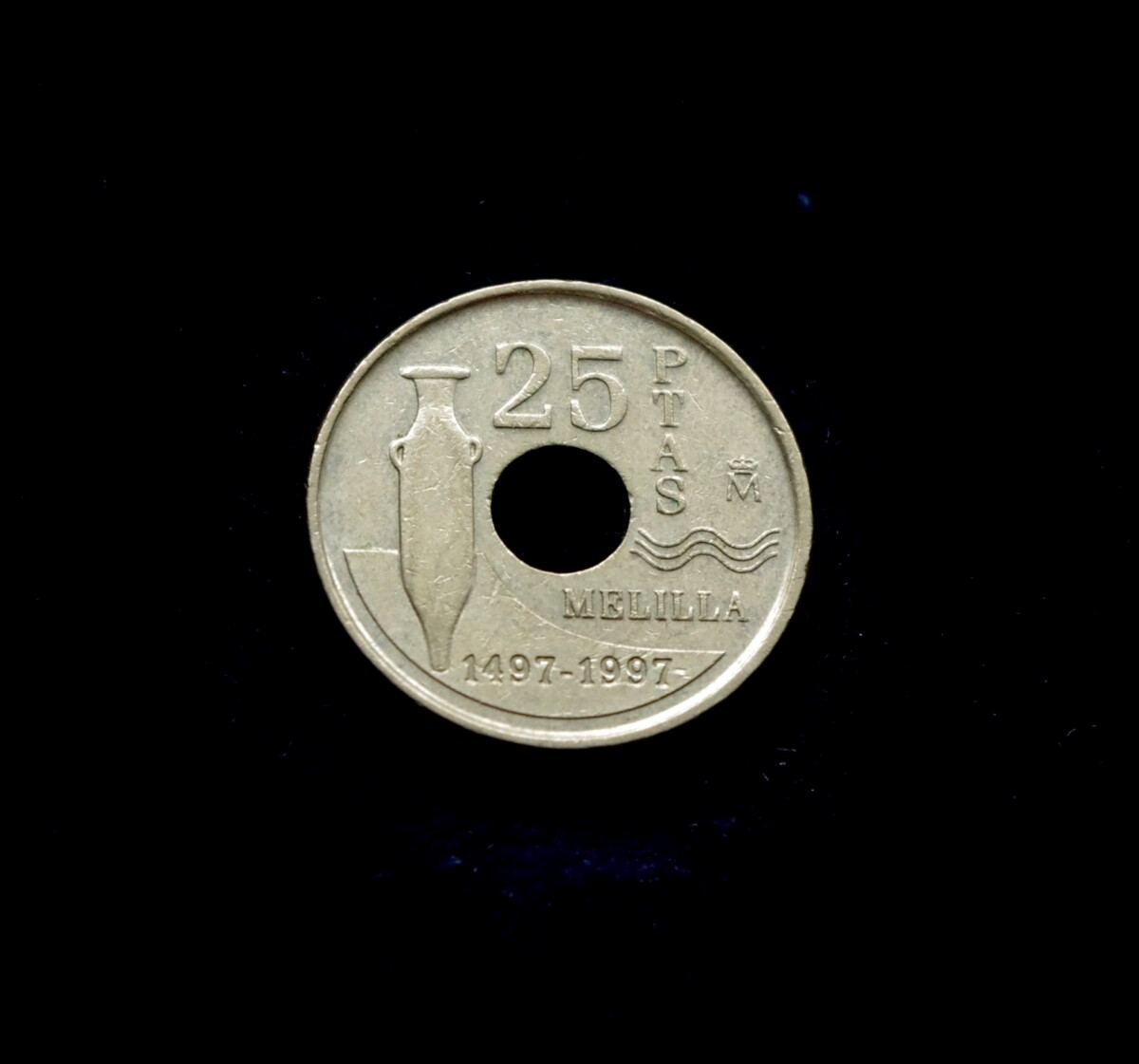 moneta, 25 pesetos, Ispanija, Melilja