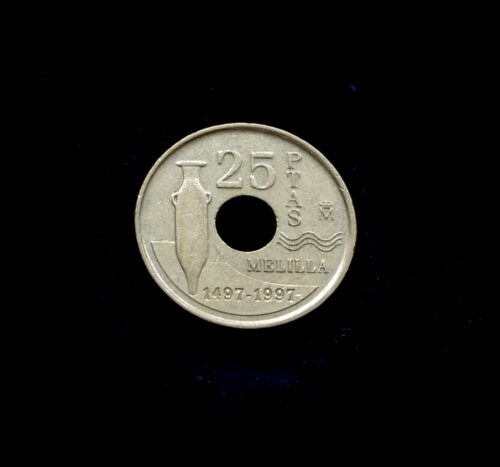 moneta, 25 pesetos, Ispanija, Melilja