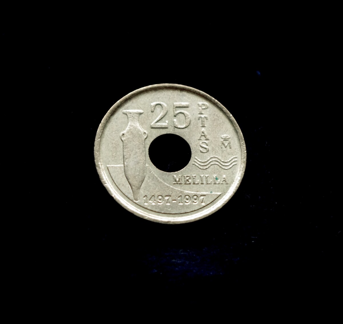 moneta, 25 pesetos, Ispanija, Melilja