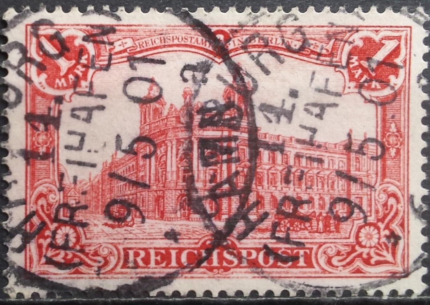 "REICHPOST" (be vandens ženklų). Reprezentaciniai Kaizerinės Vokietijos vaizdai (I)