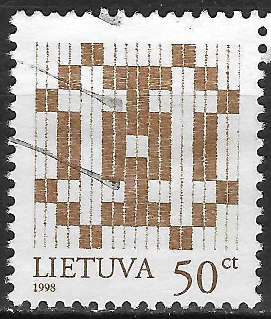 Pašto ženklai, Lietuva, tautiniai raštai